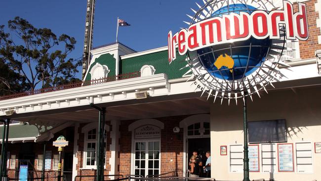 The entrance to the Dreamworld theme park on Gold Coast.