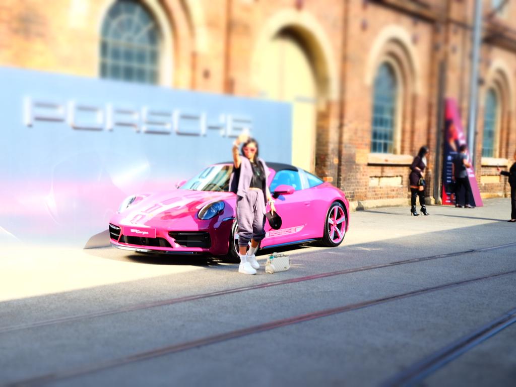 Influencers flocked to shoot pictures with the car that caught Koletti’s eye. Picture: news.com.au