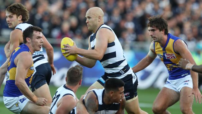 Gary Ablett was best on ground against the Eagles on Sunday. Picture: AAP