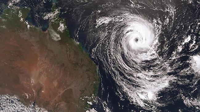 Tropical cyclone Oma in a BOM satellite picture in February, 2019.