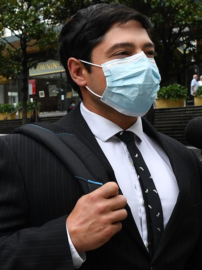 James Delinicolis outside court. Picture: NCA NewsWire/Joel Carrett