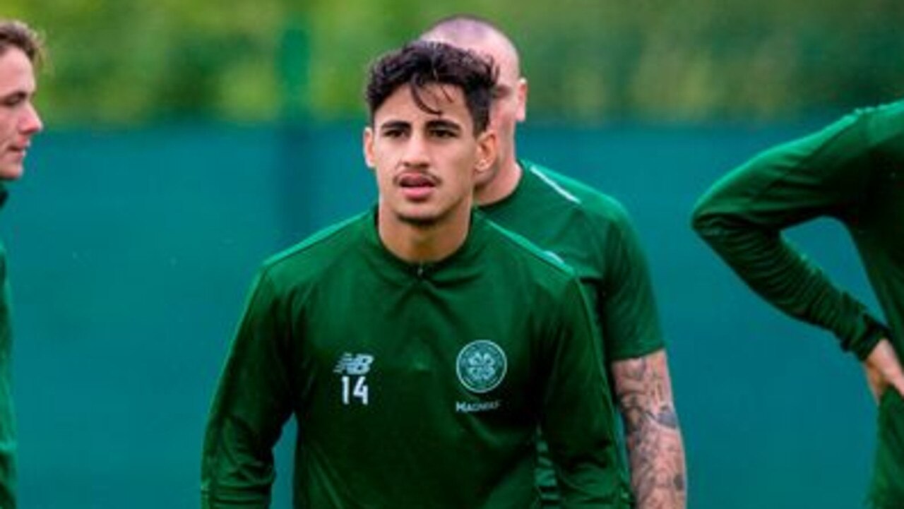 Daniel Arzani at Celtic training