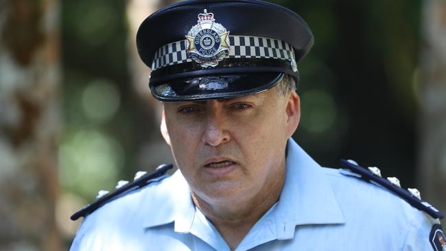 Emergency services searching for a man that went missing at Babinda Boulders on Monday evening. Acting Inspector Brett Jenkins. Picture: Stewart McLean