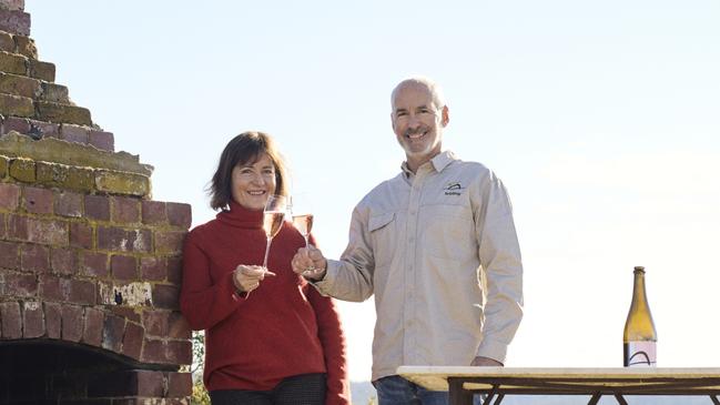 Gill and Todd Christian, of Penna's Brinktop Vineyard. Picture: Supplied