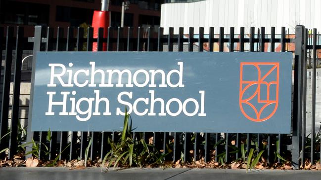 Richmond High School has recorded a 576 per cent rise in enrolments since 2018. Picture: Andrew Henshaw