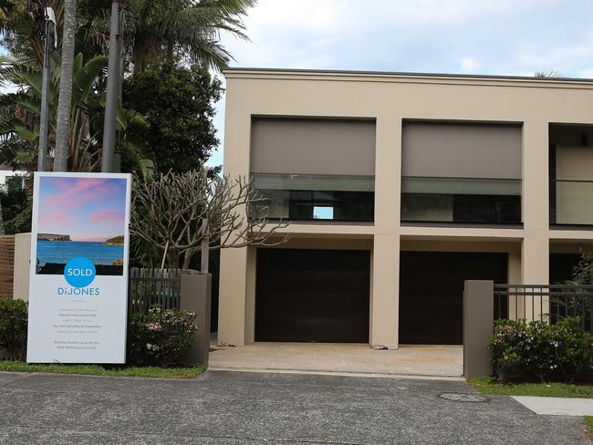 ‘Sold’ at Balmoral on Sydney’s Middle Harbour. North Shore. There was a 20 per cent rise in the banks index as the residential property market surged amid low interest rates and a vastly improved capital position for the banks. Picture: NCA NewsWire / Gaye Gerard