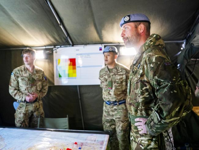 Prince William visits the regiment for the first time. Picture: Getty Images