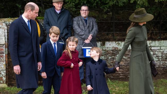 William and Kate appear to be taking a strategic approach to their children’s public outings. Picture: Samir Hussein/WireImage