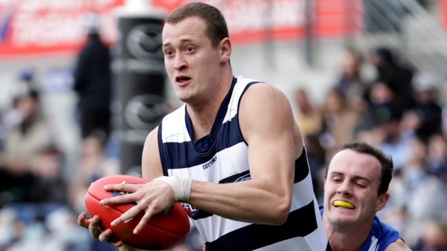 Nathan Kreuger has told the Cats he wants to be a Pie. Picture: AFL Photos/Getty Images