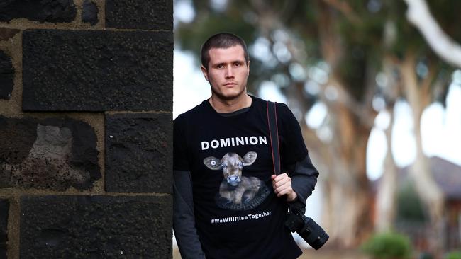 Aussie Farms/Farm Transparency Project director Chris Delforce. Picture: Aaron Francis/The Australian