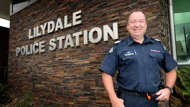 Lilydale police Sgt Vaughan Atherton helped track down the descendants of a WWI medal lost for nearly 100 years. Picture: Andrew Henshaw