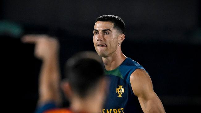 Cristiano Ronaldo’s attitude during the World Cup has been called into question. Picture: AFP