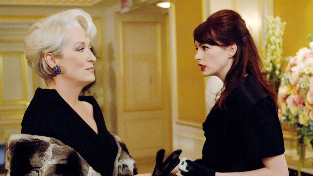 Actors Meryl Streep and Anne Hathaway in 2006 film 'The Devil Wears Prada'. Picture: Supplied