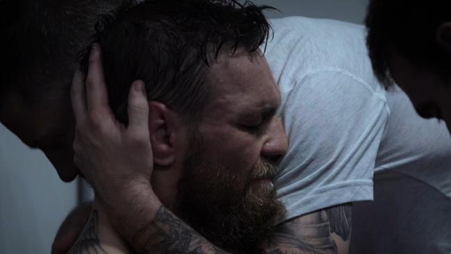 McGregor was near tears. Photo: Netflix