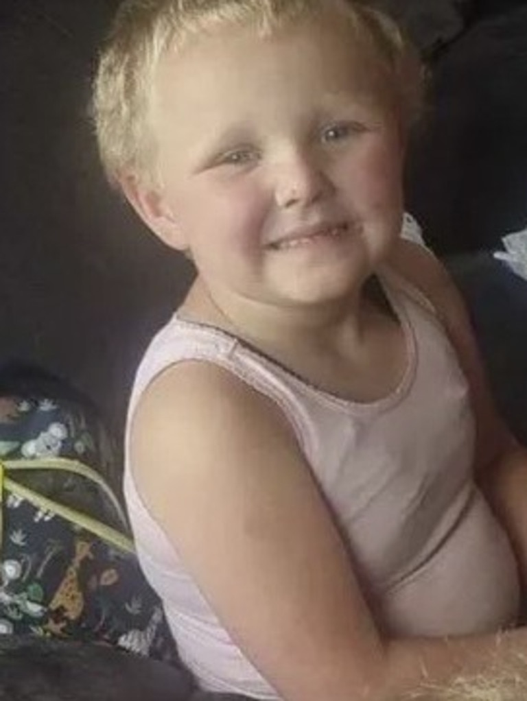 In a heartbreaking update on Tuesday, police confirmed Harlyn’s five-year-old sister, Jordan, died overnight after she was raced to hospital from the fire with serious injuries. Picture: Supplied