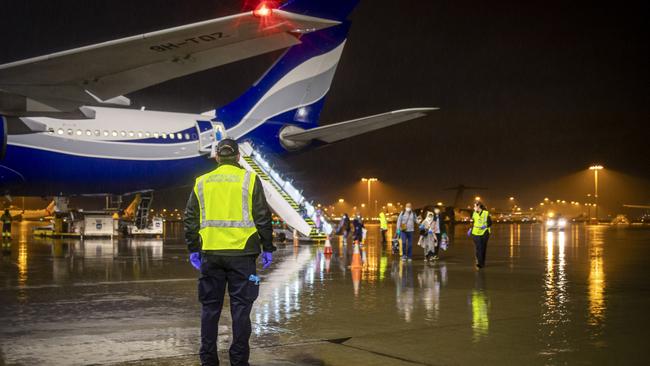 A 56-year-old Darwin man was arrested and charged with two child abuse material offences after disembarking an international flight at Sydney Airport. He was subsequently charged with two more offences in Darwin. Picture: File