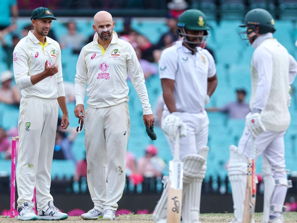 Ashton Agar and Nathan Lyon both played in the Sydney Test. Picture: David Gray / AFP