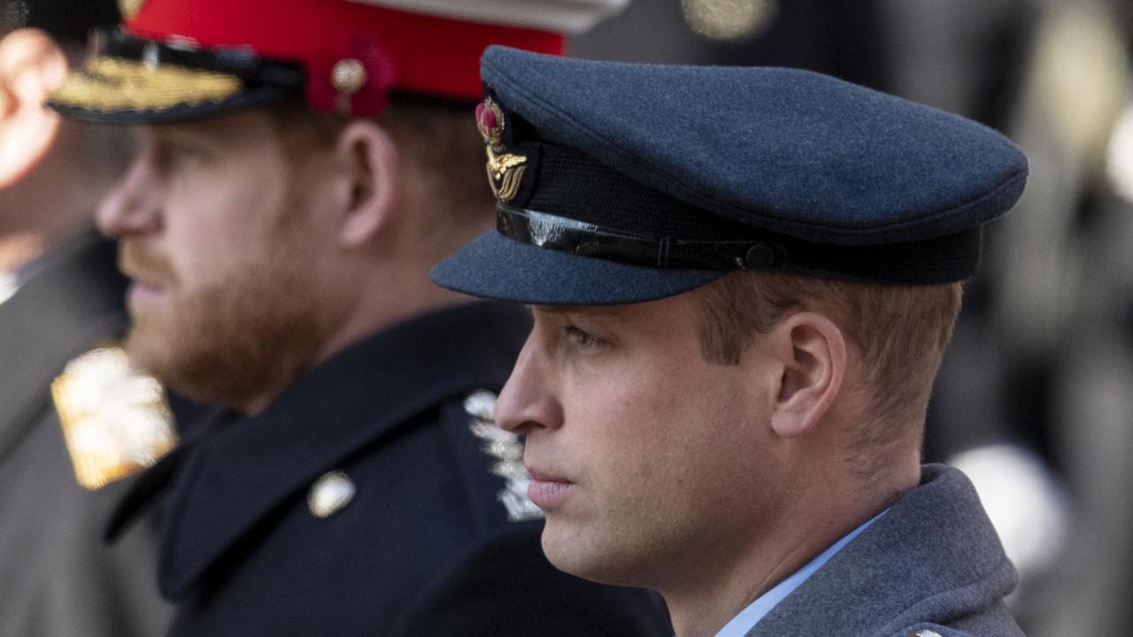 Royal aides say they are “walking on eggshells” around Prince William and Harry ahead of Philip’s funeral. Picture: Getty Images