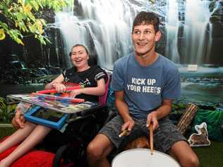 Maryborough's Community Lifestyle Agency will be throwing a Sensory Festival.  Gemma Weinheimer and Dom' Krueger. Picture: Valerie Horton