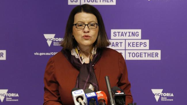 Victorian Health Minister Jenny Mikakos has condemned the COVID-19 conspiracy theories spreading on Facebook. Picture: Darrian Traynor/Getty Images