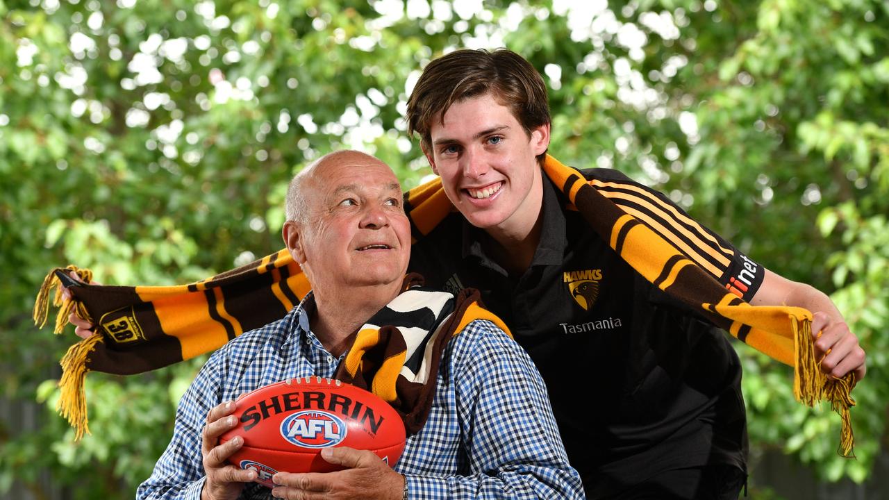 Robert Day with his Grandson Will. Photo: AAP/ Keryn Stevens