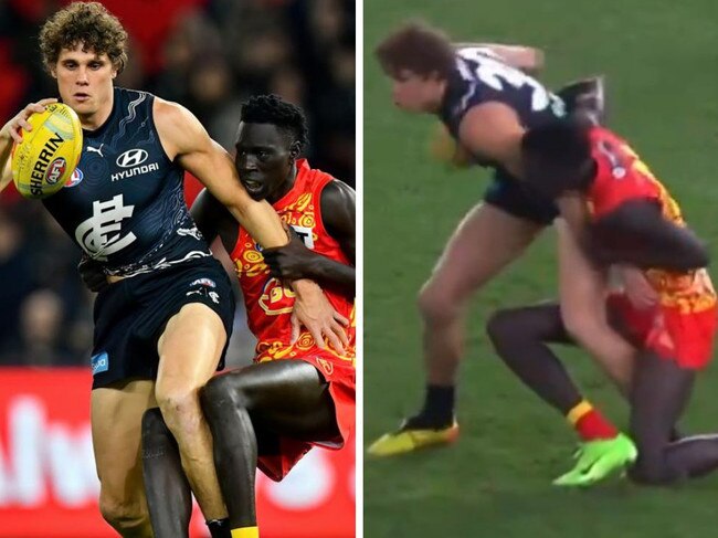 The AFL witnessed some controversial umpiring decisions.