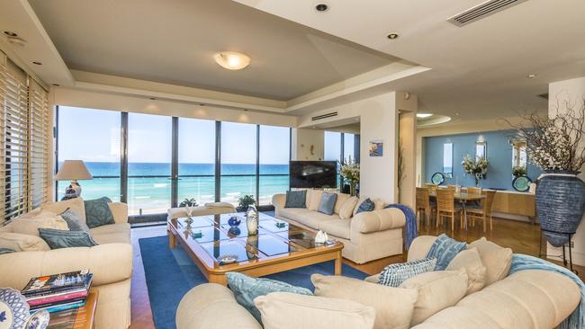 The Ocean Isles penthouse at Main Beach which sold for 5.75 million dollars.