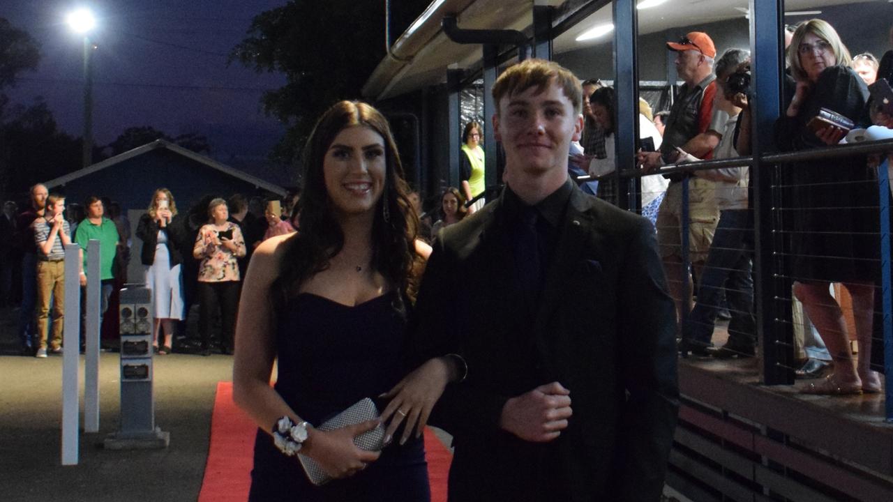 Hayley Down and Seth Vadasz at Dalby State High School's Formal 2022