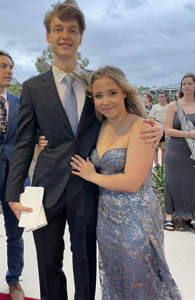 Nicholas and Kelsey at the 2023 Mountain Creek State High formal.