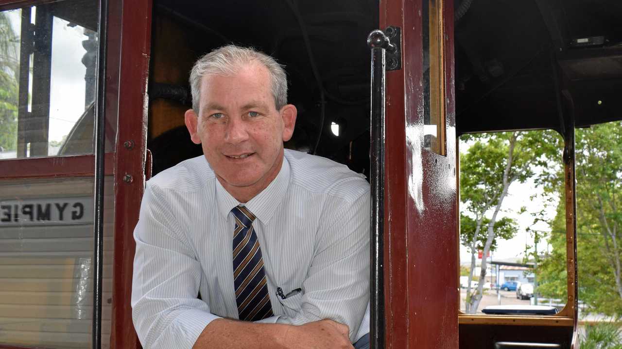 Mayor Mick Curran pledged at his election to get the Rattler back on track. Picture: Scott Kovacevic