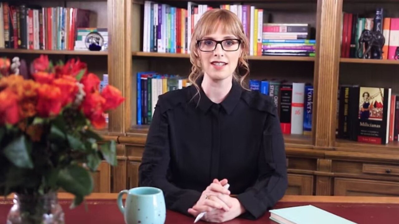 Lisa Lines in a video promoting her work as an academic editor. Picture: YouTube