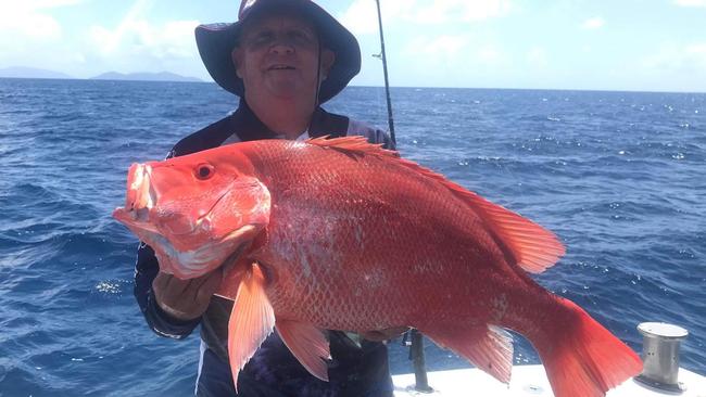 08/09/2022 – A nice largemouth nannygai caught this week with Cairns Reef Fishing fishing locally Picture: Robert Erskine