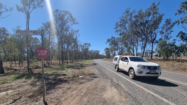 Burnett Hwy at Sandy Ridges near the scene of a fatal crash, August 27, 2021. Picture: Holly Cormack