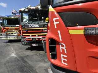 FIRE: QFES crews are on the scene at a bushfire outside of Tara/. Picture: Bev Lacey