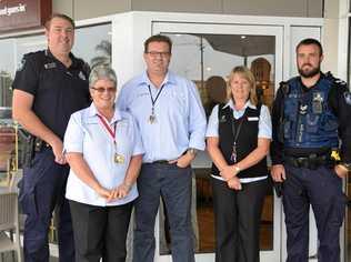 SECURITY BOOST: Dan Walters, Wendy Loveday, Chris O'Rourke, Georgina Williamson, and Ian Threadingham. Picture: Madeline Grace