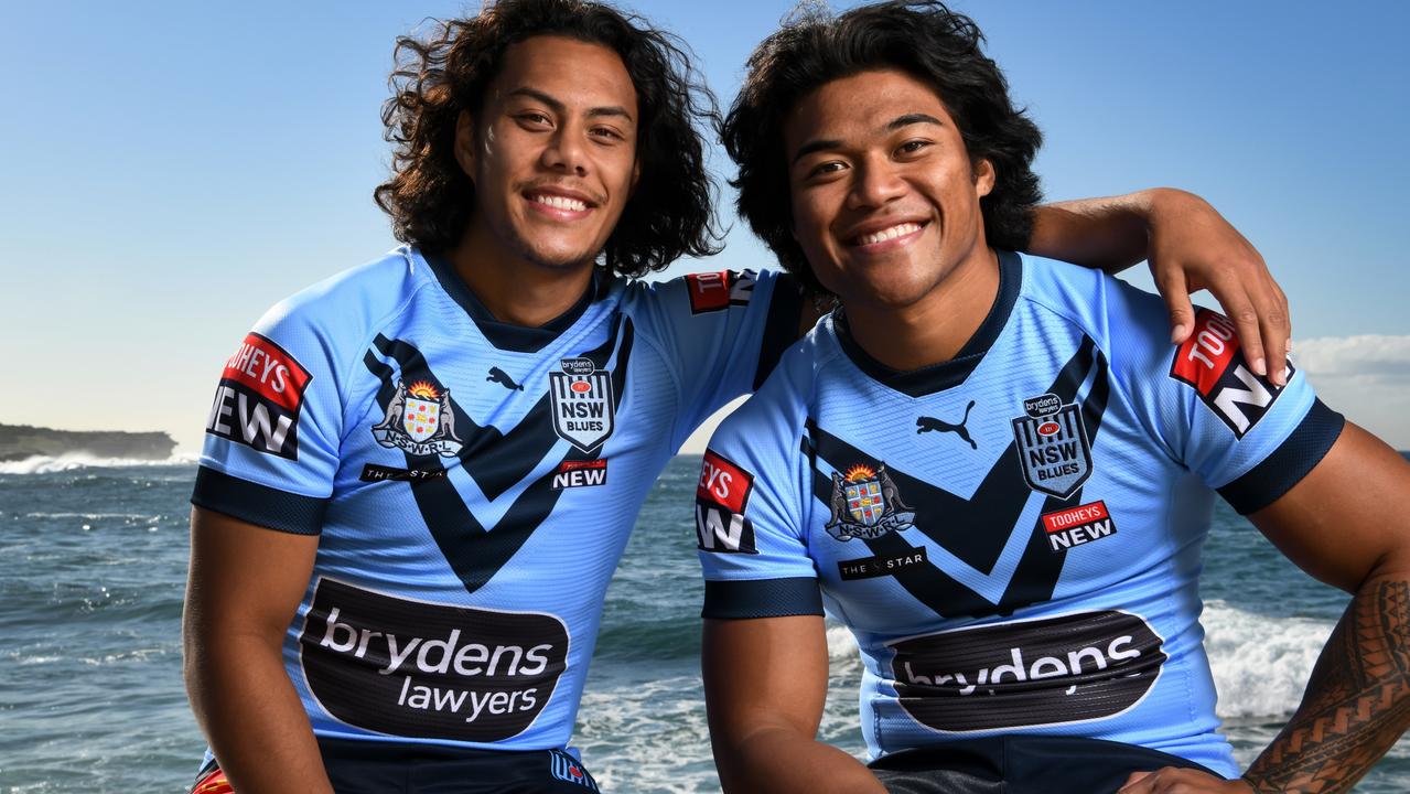 NSW Blues and Penrith Panthers players Jarome Luai and Brian To'o rely on their faith. Picture: Grant Trouville