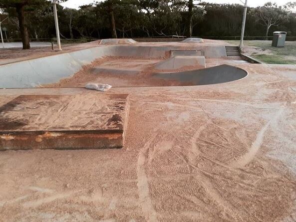 Sandy solution to deter Coast’s skaters