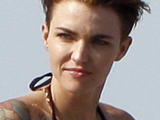 Ruby Rose and gang enjoying water sports and sunbathing in Formentera. Pictured: Ruby Rose Ref: SPL1093742 030815 Picture by: Splash News Splash News and Pictures Los Angeles: 310-821-2666 New York: 212-619-2666 London: 870-934-2666 photodesk@splashnews.com