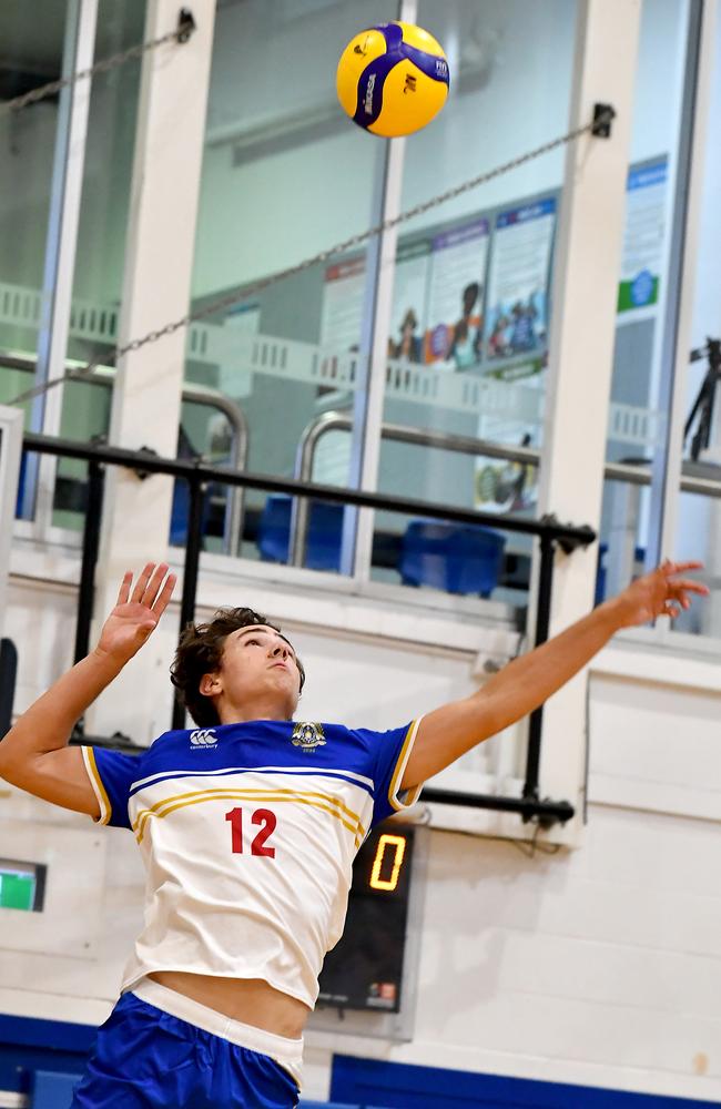 GPS Volleyball between Nudgee College and Ipswich Grammar School. Saturday February 4, 2023. Picture, John Gass