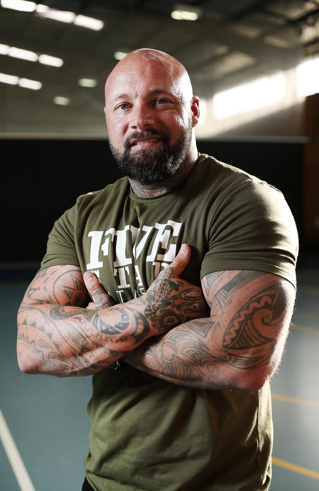 Tyrone Gawthorne was a member of the Australian 2018 Invictus Games team. Picture: Richard Dobson