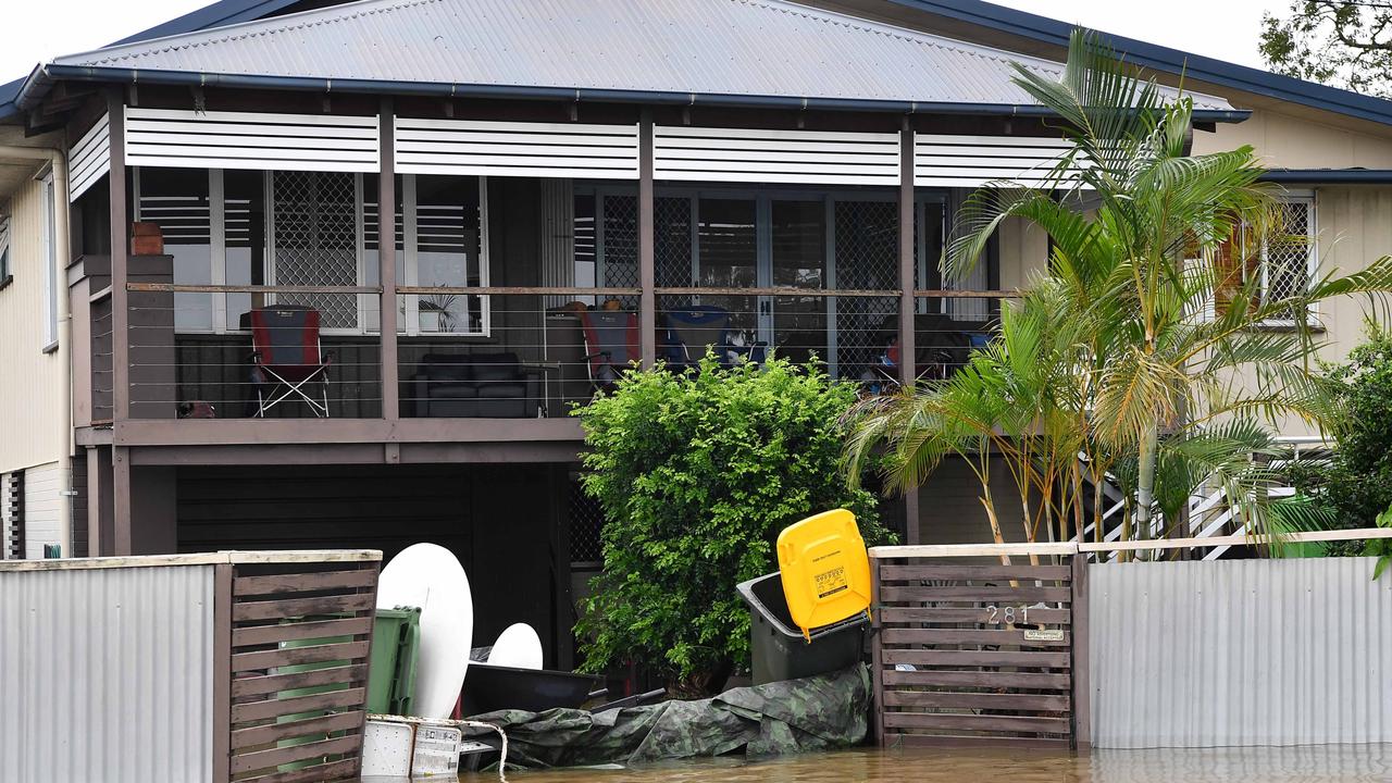 Bradman Ave remains closed as residents prepare for more rain and heavy flooding to hit the Sunshine Coast. Picture: Patrick Woods.