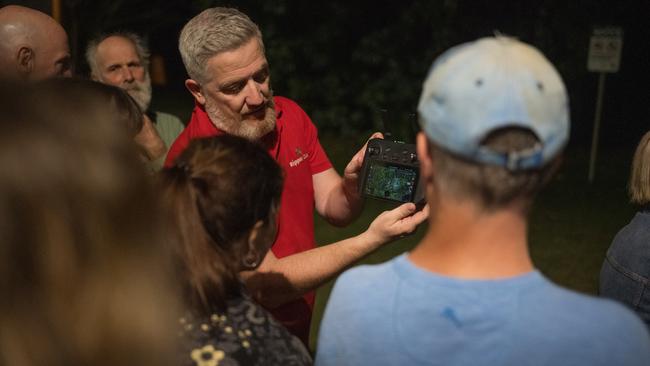 Ripper Corp chief remote pilot Jamie Holyoak showcasing the drone footage.