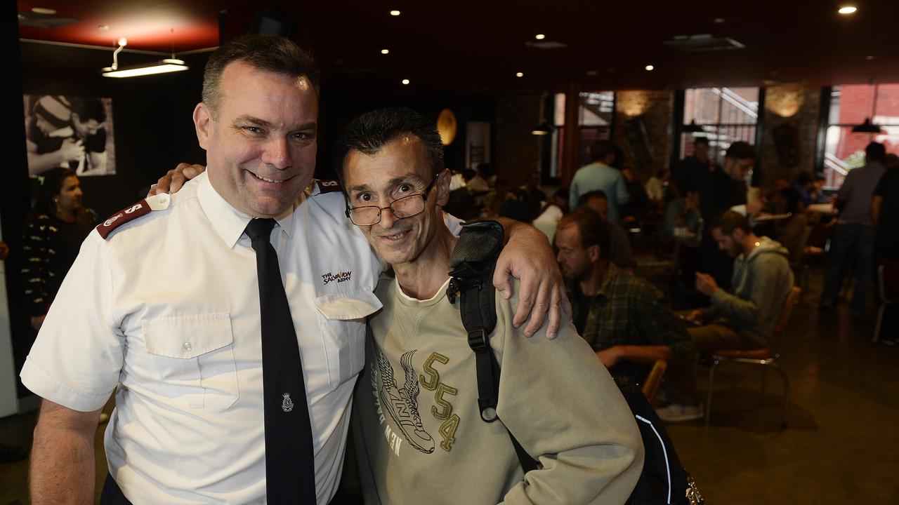 Brendan Nottle at the Salvation Army’s Bourke St Cafe in 2015.