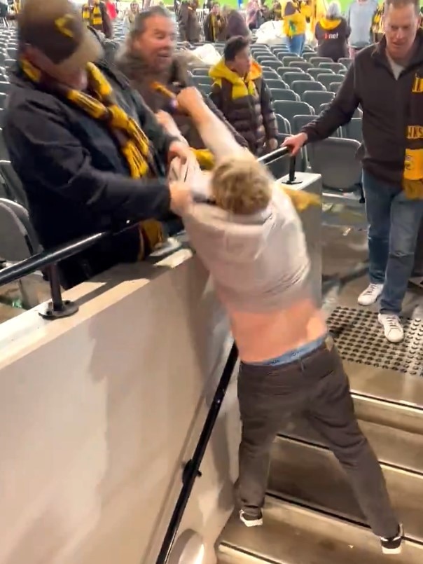 Footage of the incident shared on social media. Photo: X and @greg_briggs.