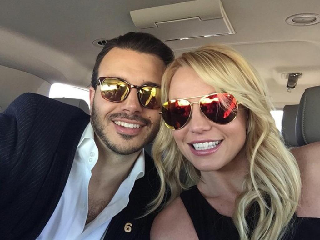 Spending time with bae: “Amazing day at the #Superbowl” Picture: Britney Spears/Instagram