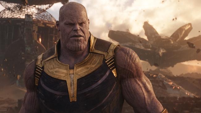 Thanos played by Josh Brolin is a genuinely terrifying movie villain. Picture: Marvel Studios 2018