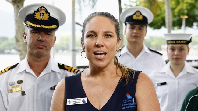 Legacy Far North Queensland executive officer Rebecca Milliner at the launched of the campaign to build Legacy House Cairns, a $1.75 million facility that will help families of fallen defence force members. Picture: Brendan Radke