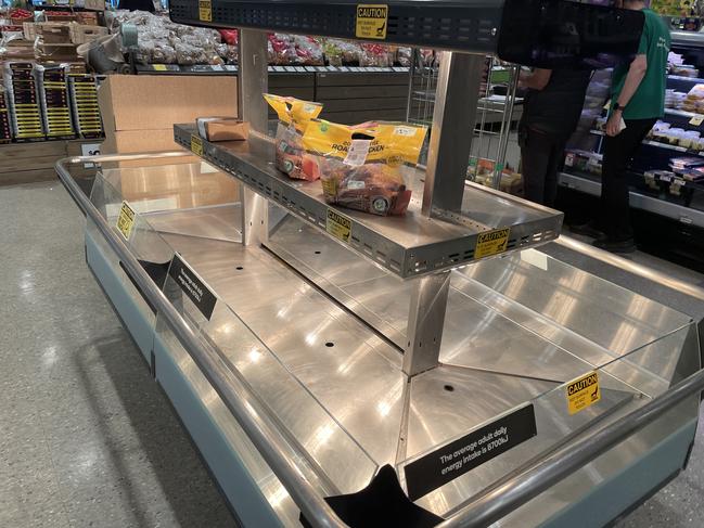 Supermarkets across Australia are facing a supply chain issue. Picture: David Crosling