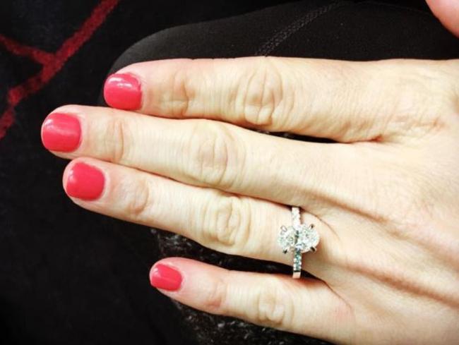 Ashley Green posts a photo to her Instagram page showing her engagement ring. Source: Instagram @ashleygreen