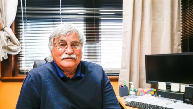 Tasmanian aboriginal elder and chair of the Aboriginal Elders Council in Launceston, Clyde Mansell. Picture: PATRICK GEE